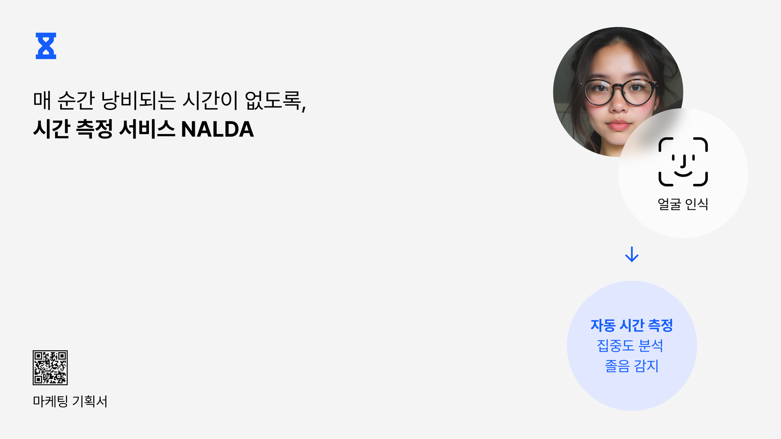 NALDA Timer 얼굴 인식 집중 타이머 화면